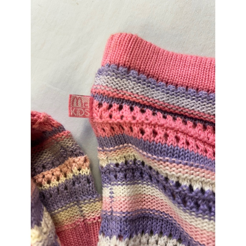 McKIDS Vintage 90s Sweater Bundle Girls 6 6X Neon Geometric Striped Cardigans - Picture 6 of 9